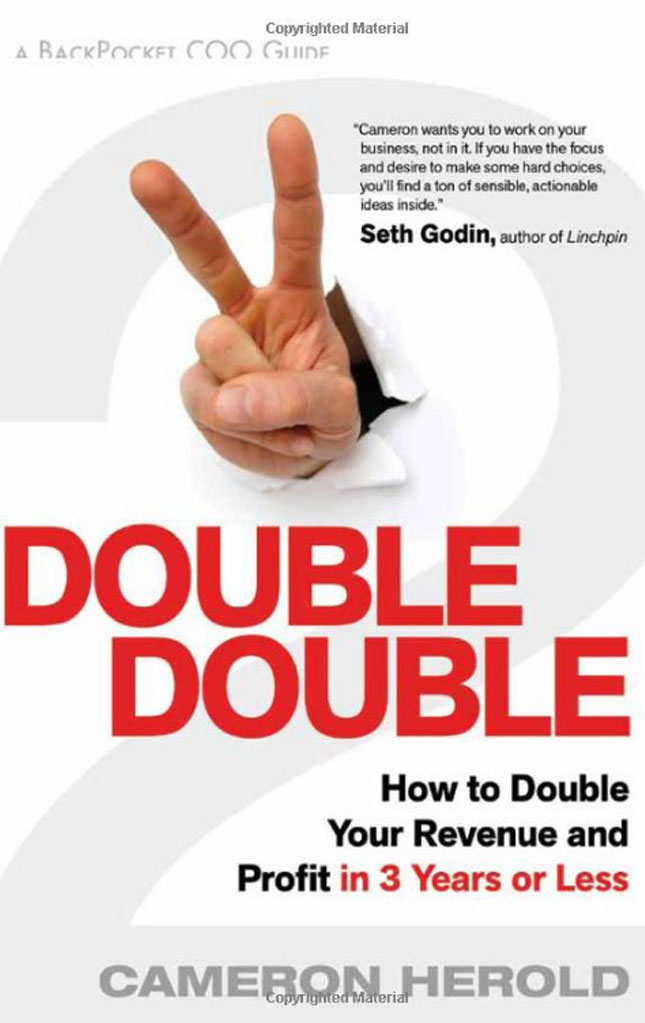 Double Double book cover written by Cameron Herold