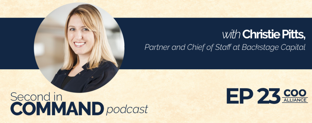 Second In Command Podcast - Christie Pitts (COO Alliance)