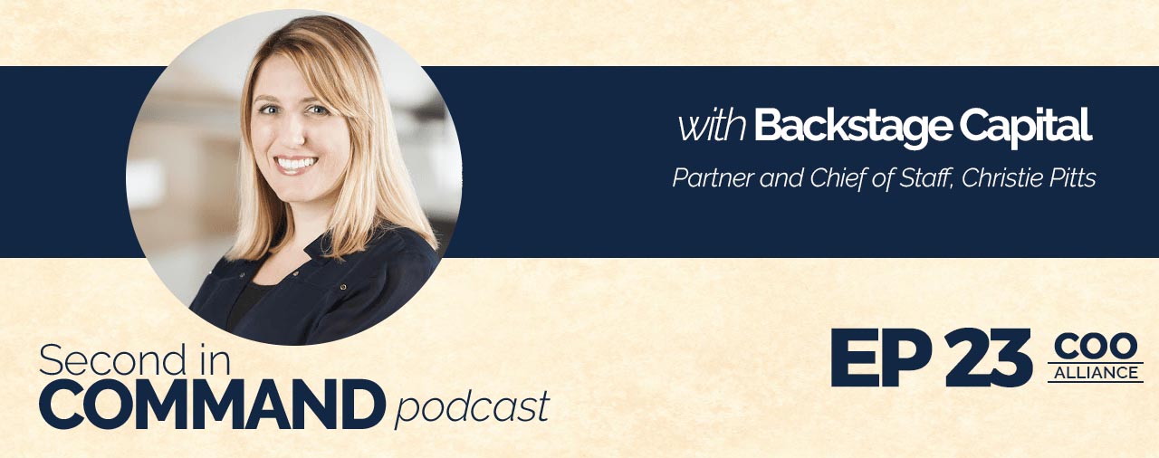 Ep. 23 – Backstage Capital Partner and Chief of Staff Christie Pitts