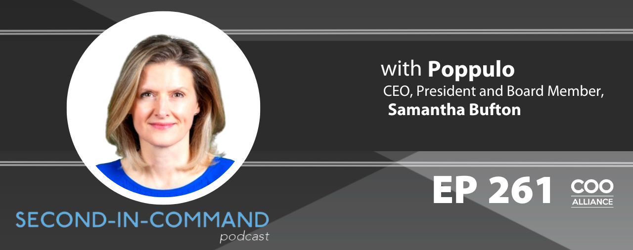 Ep. 261 – CEO, President and Board Member of Poppulo, Samantha Bufton