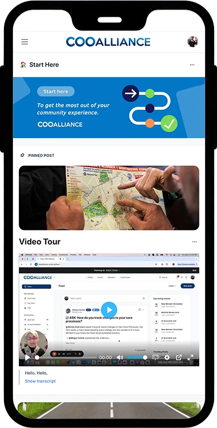 COO Alliance Members Portal on Circle - screenshot 2