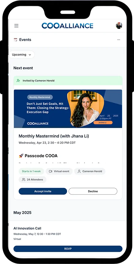 COO Alliance Members Portal on Circle - screenshot 4