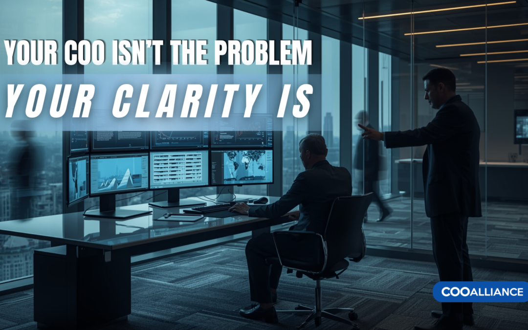 Your COO Isn’t Failing. Your Expectations Are