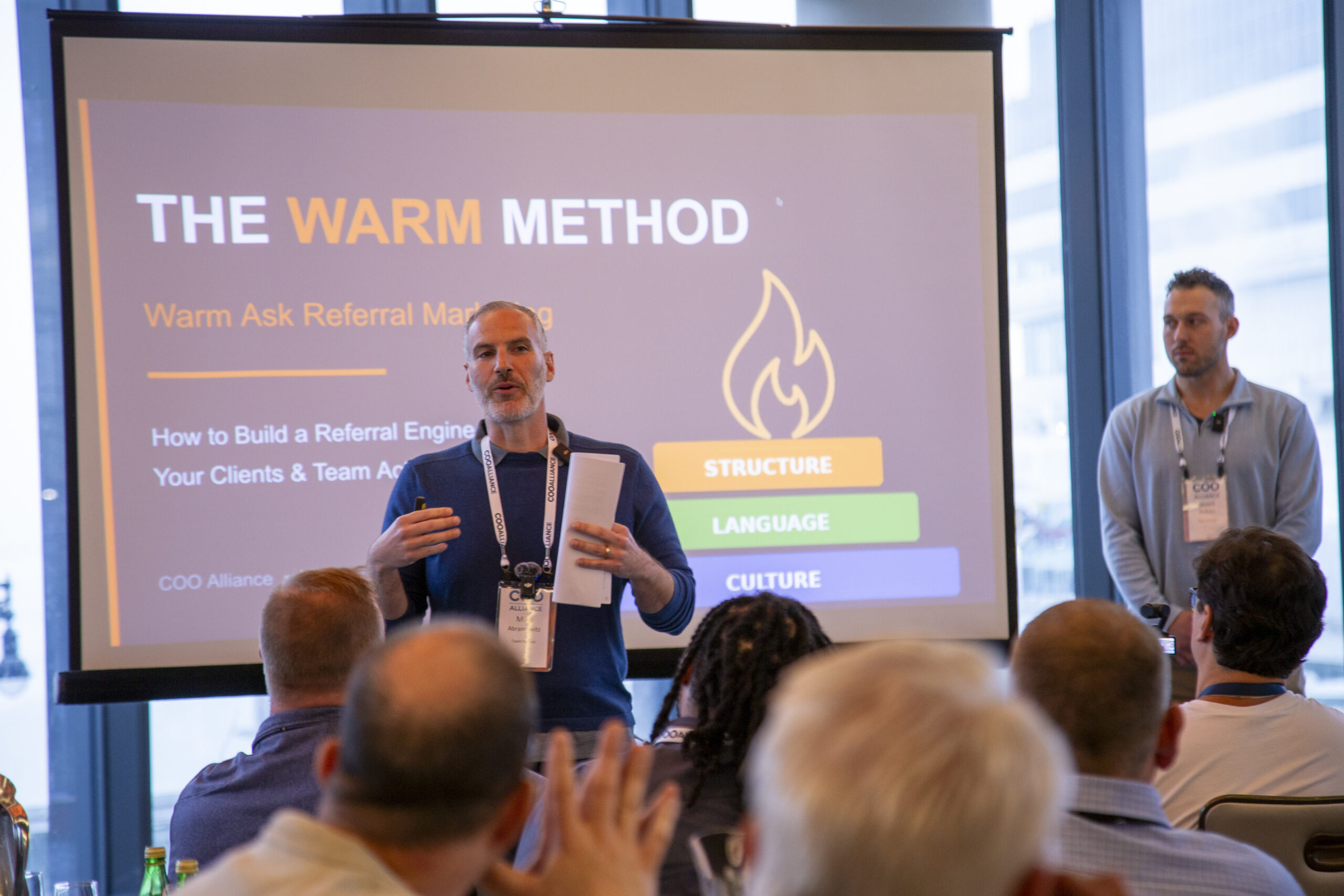 Mike Abramowitz presenting The WARM Method