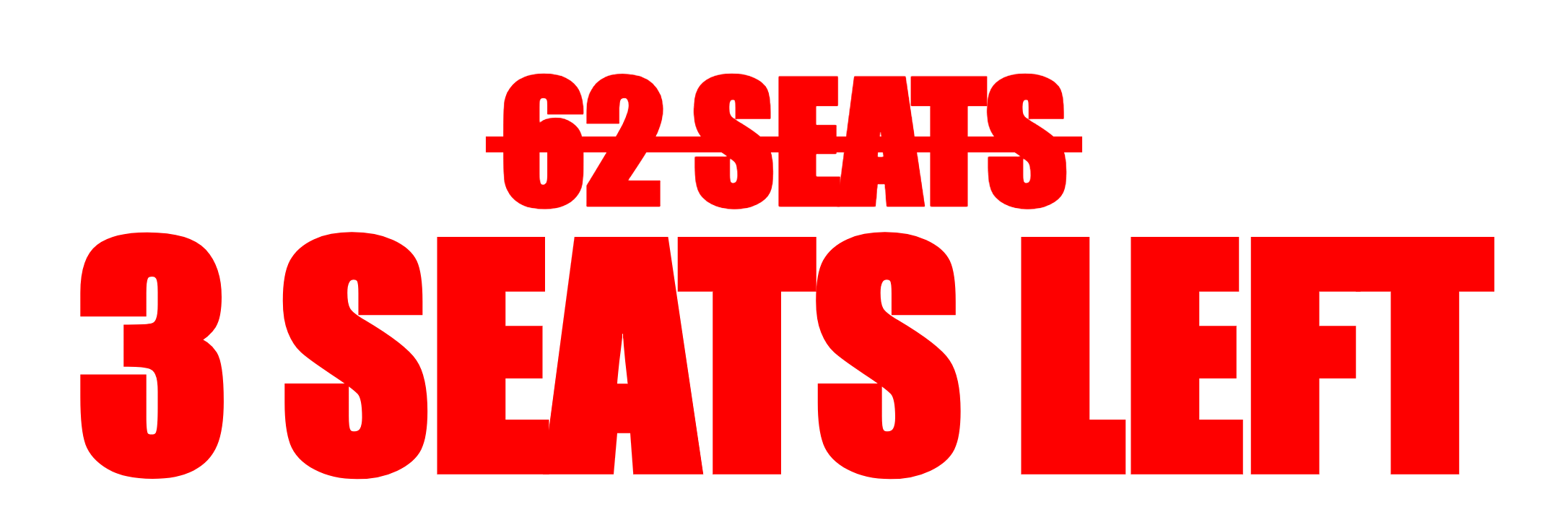 Last 5 seats